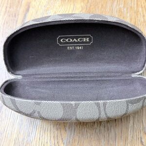 Coach Tan Signature Eyeglass Case